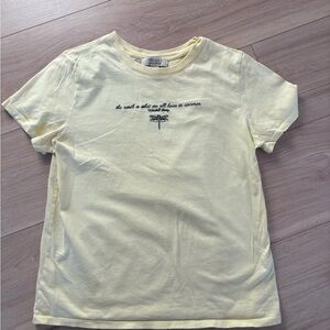 Yellow Graphic baby tee